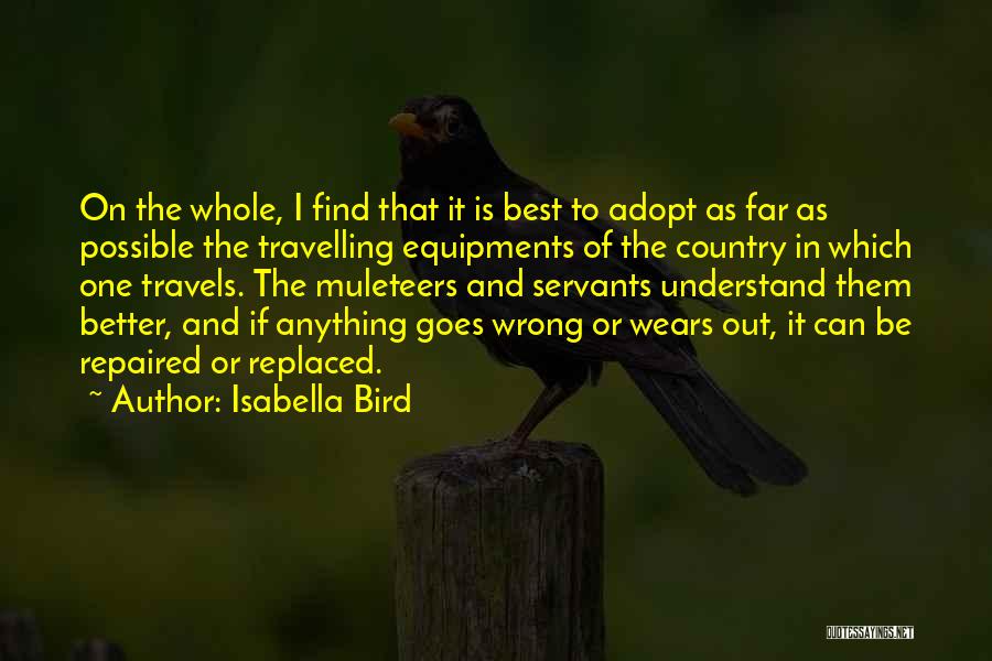 If Anything Goes Wrong Quotes By Isabella Bird