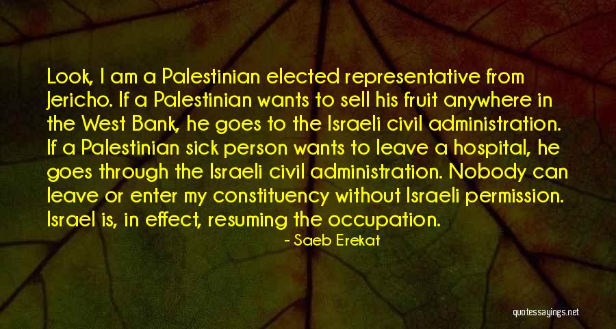 If Elected Quotes By Saeb Erekat