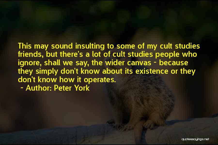 If Friends Ignore You Quotes By Peter York