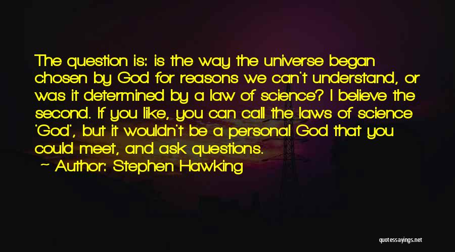 If God Is For You Quotes By Stephen Hawking