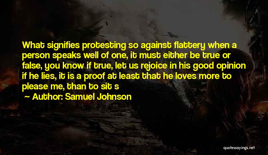 If He Lies To You Quotes By Samuel Johnson