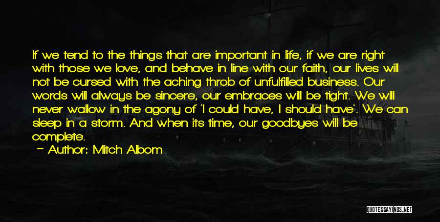 If I Could Sleep Quotes By Mitch Albom