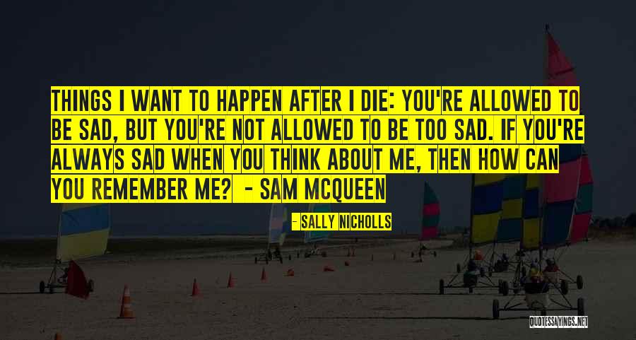 If I Die Sad Quotes By Sally Nicholls