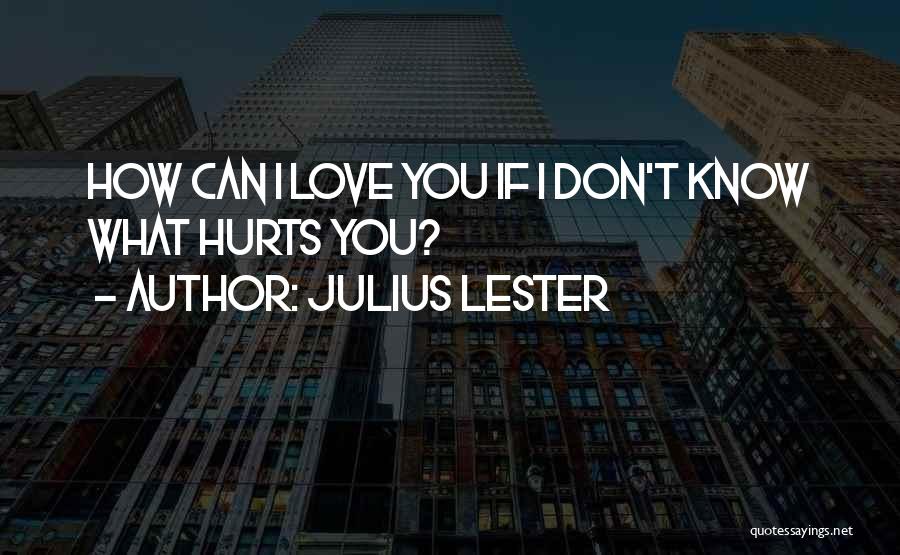 If I Don't Know You Quotes By Julius Lester