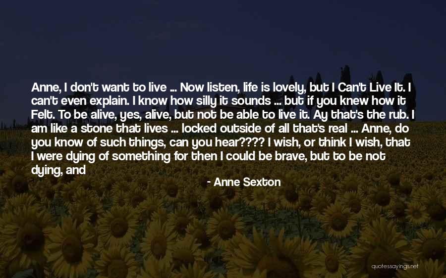 If I Knew Then What I Know Now Quotes By Anne Sexton