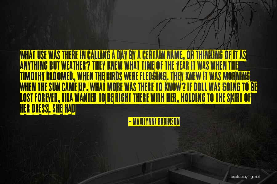 If I Knew Then What I Know Now Quotes By Marilynne Robinson