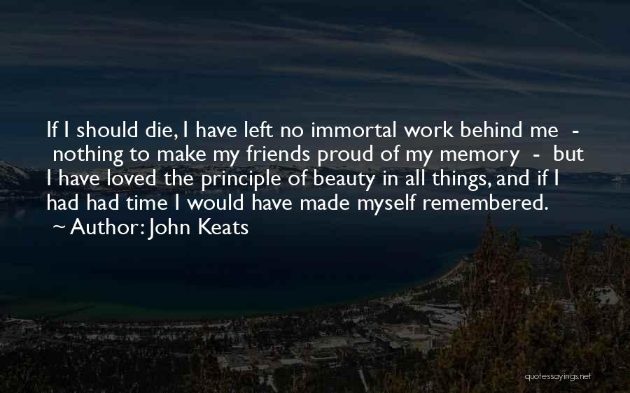 If I Should Die Quotes By John Keats