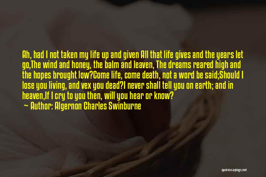 If I Should Lose You Quotes By Algernon Charles Swinburne