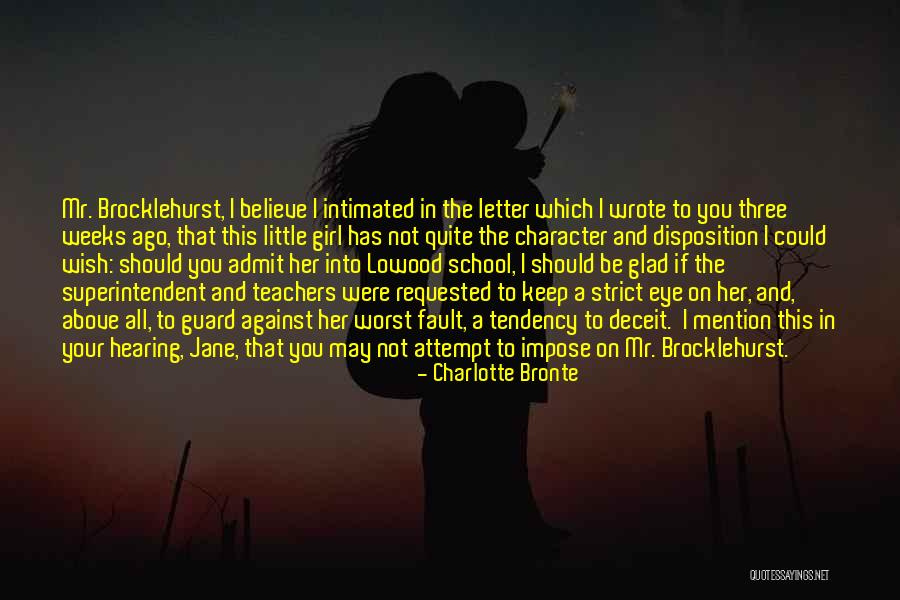 If I Were A Girl Quotes By Charlotte Bronte