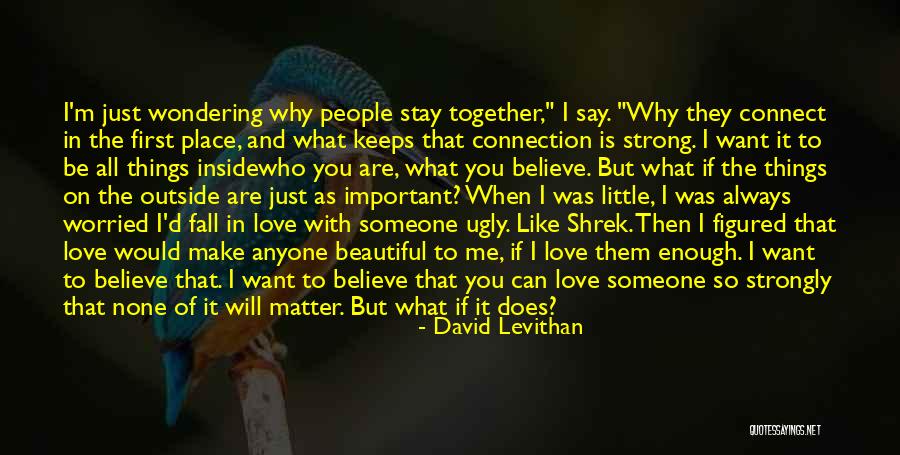 If I'm Important To You Quotes By David Levithan