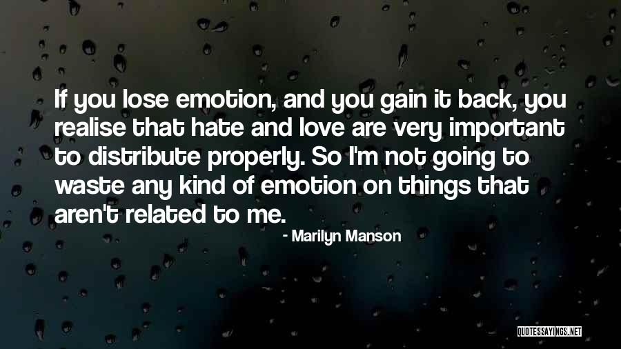 If I'm Not Important To You Quotes By Marilyn Manson