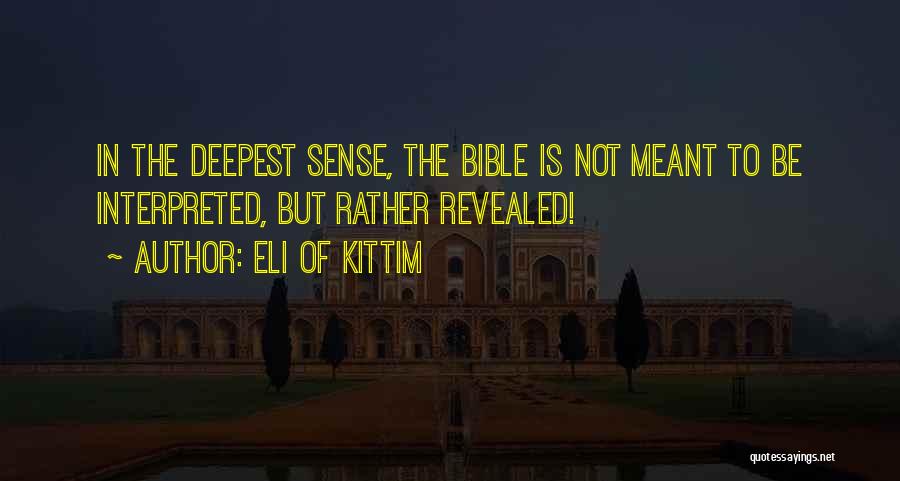 If It Meant To Be Bible Quotes By Eli Of Kittim