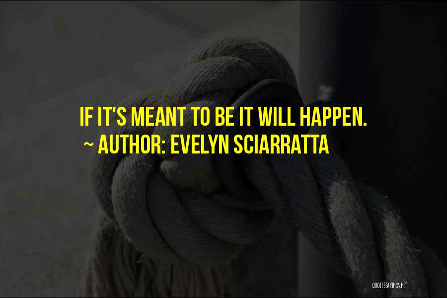 If It Meant Will Happen Quotes By Evelyn Sciarratta