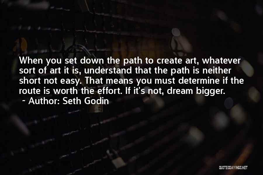 If It's Easy It's Not Worth It Quotes By Seth Godin