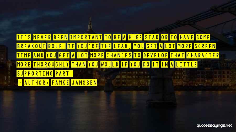 If It's Important Quotes By Famke Janssen