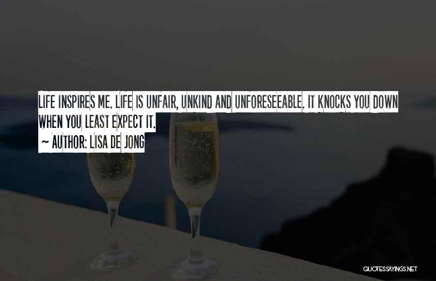 If Life Knocks You Down Quotes By Lisa De Jong