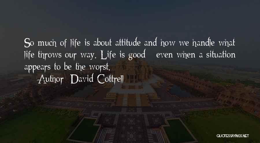 If Life Throws You Quotes By David Cottrell