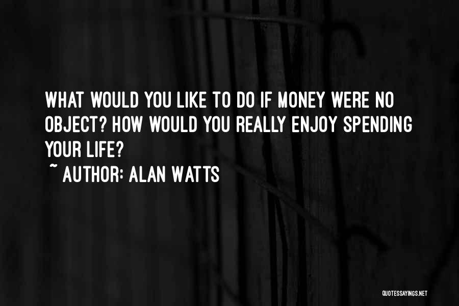 If Money Were No Object Quotes By Alan Watts