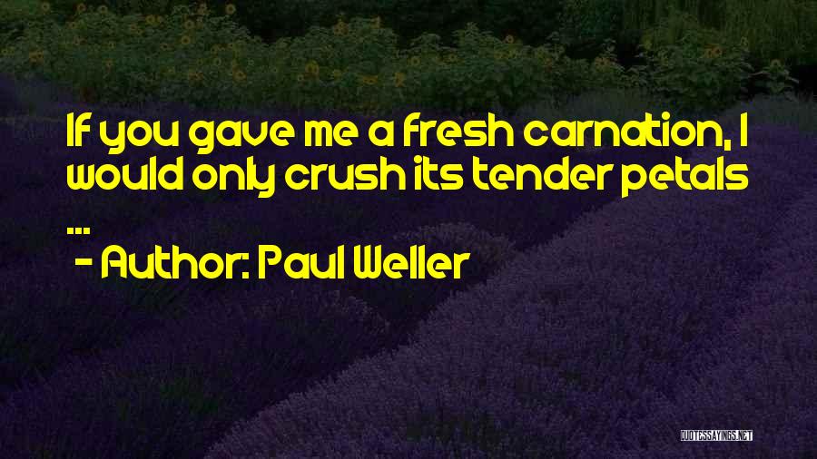 If Only Crush Quotes By Paul Weller