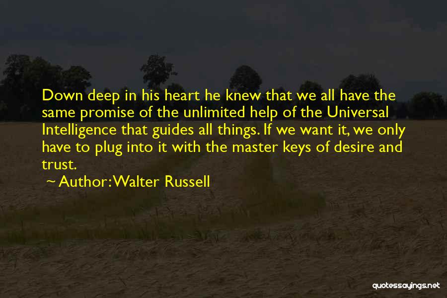 If Only Knew Quotes By Walter Russell