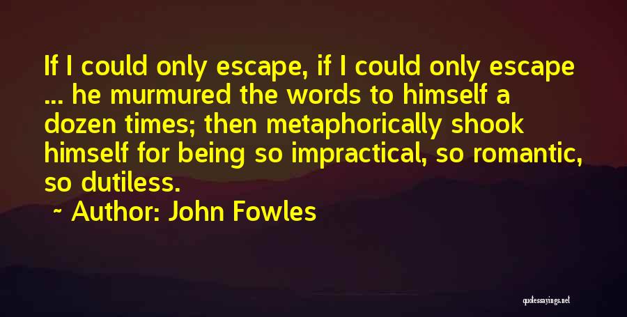 If Only Romantic Quotes By John Fowles