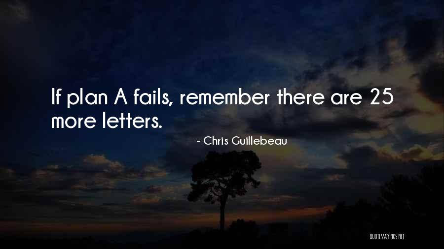 If Plan A Fails Quotes By Chris Guillebeau If Plan A Fails Quotes By Chris Guillebeau