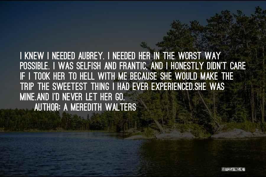 If She Didn't Care Quotes By A Meredith Walters