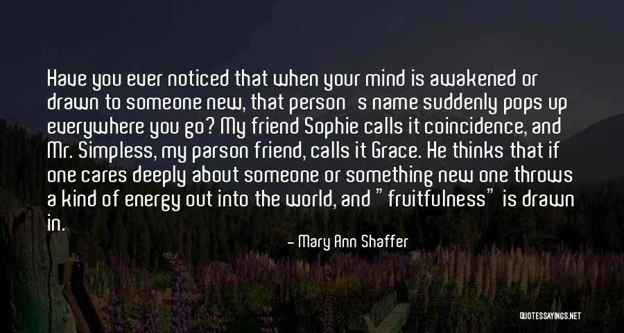 If Someone Cares You Quotes By Mary Ann Shaffer