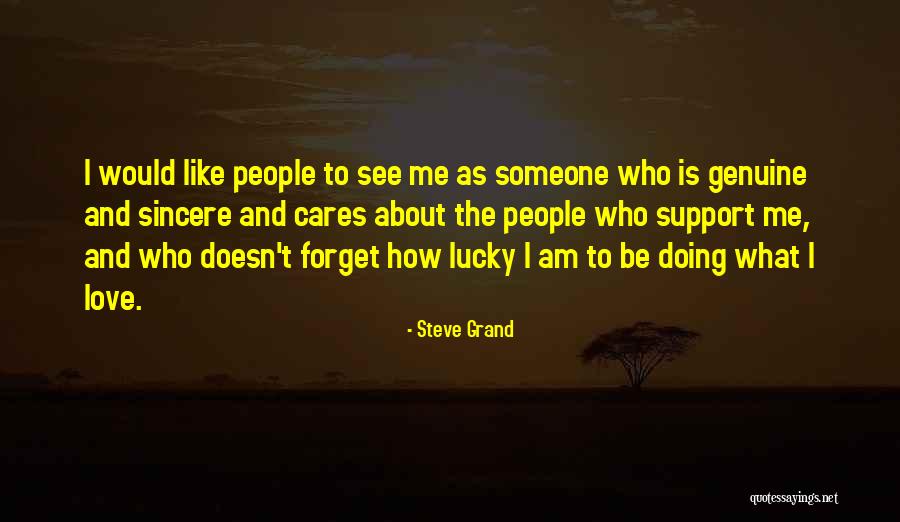 If Someone Cares You Quotes By Steve Grand