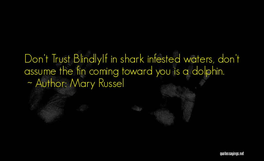 If Someone Trust You Blindly Quotes By Mary Russel