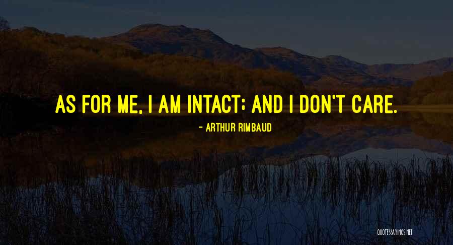 If U Dont Care Quotes By Arthur Rimbaud