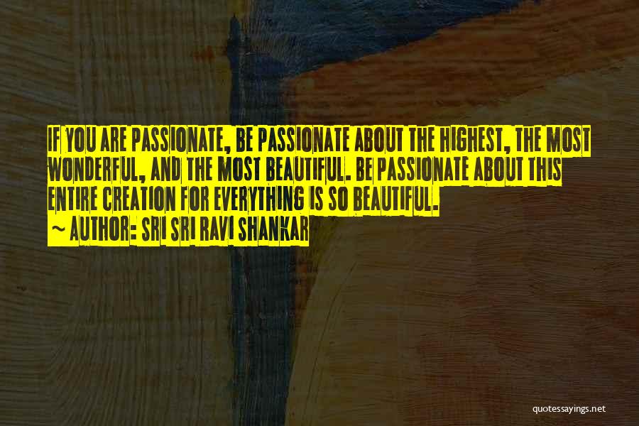 If You Are Passionate About Something Quotes By Sri Sri Ravi Shankar