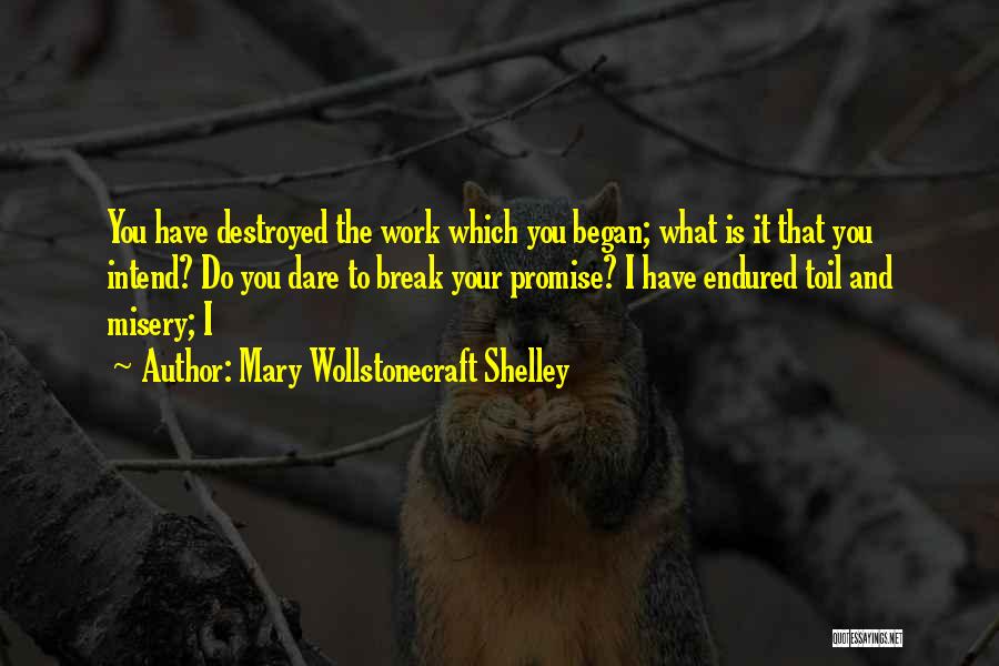 If You Break A Promise Quotes By Mary Wollstonecraft Shelley