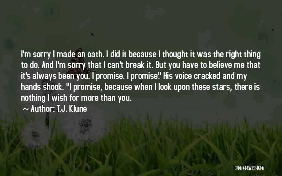 If You Break A Promise Quotes By T.J. Klune