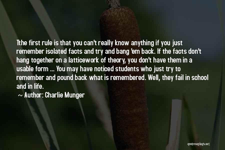 If You Can't Hang Quotes By Charlie Munger