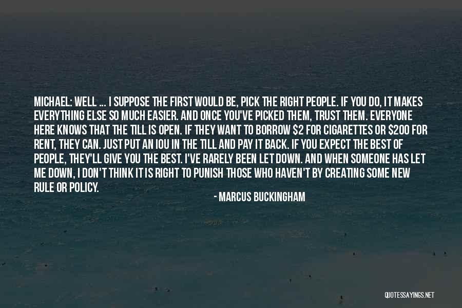 If You Can't Put Me First Quotes By Marcus Buckingham