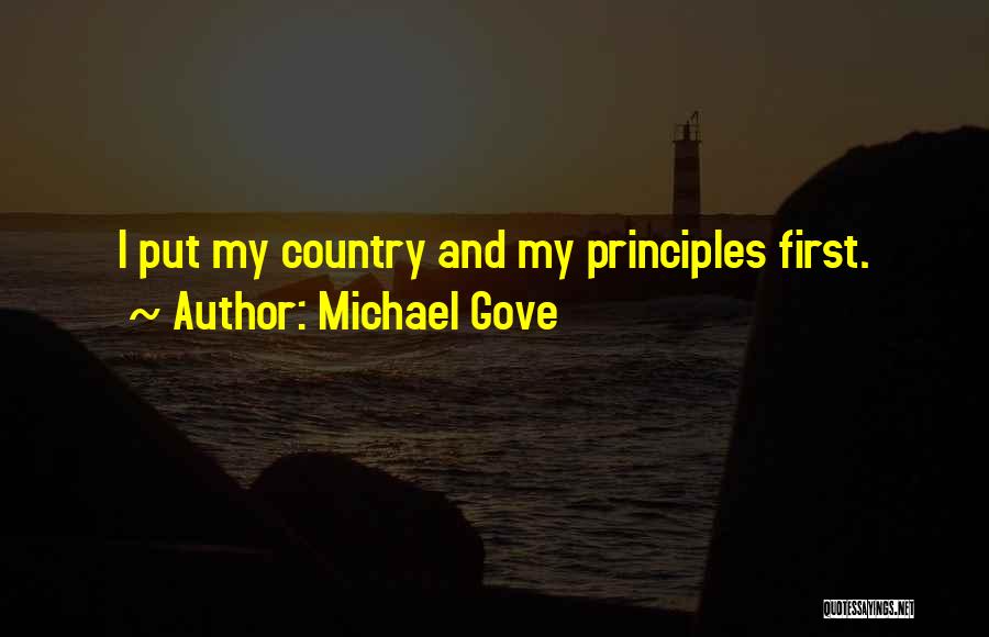 If You Can't Put Me First Quotes By Michael Gove