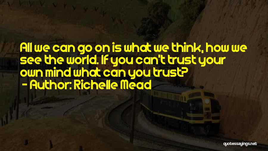 If You Can't Trust Quotes By Richelle Mead