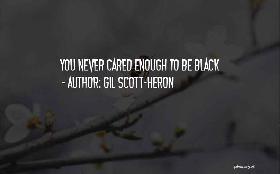 If You Cared Enough Quotes By Gil Scott-Heron