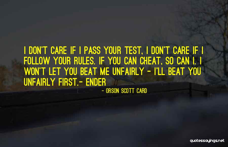 If You Cheat Quotes By Orson Scott Card If You Cheat Quotes By Orson Scott Card