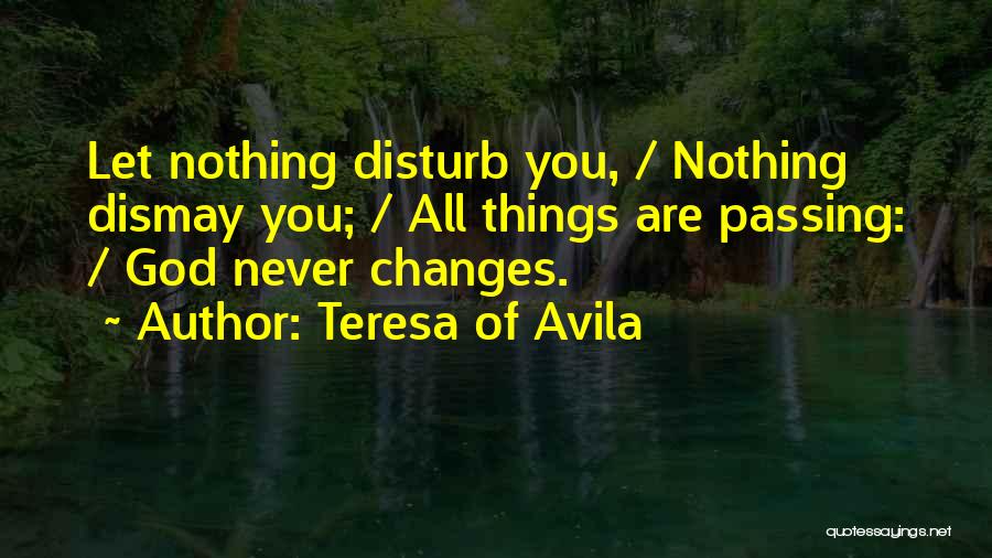 If You Could Change The Past Quotes By Teresa Of Avila