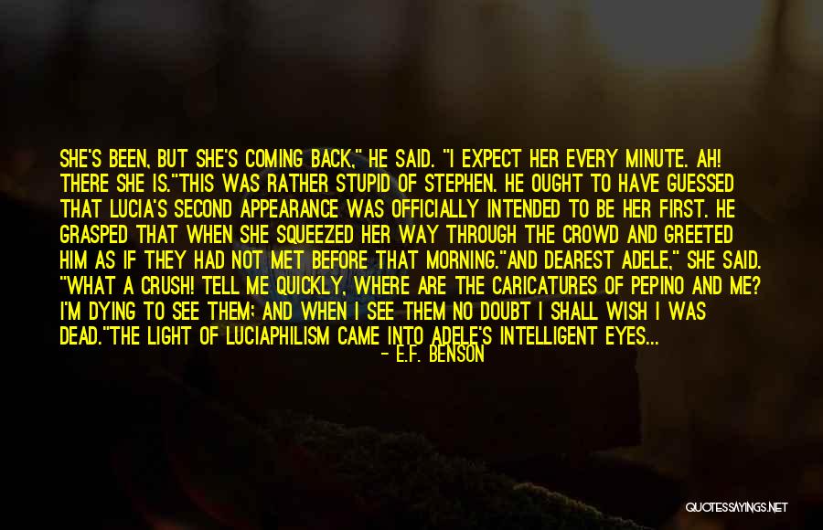 If You Could See Through My Eyes Quotes By E.F. Benson If You Could See Through My Eyes Quotes By E.F. Benson