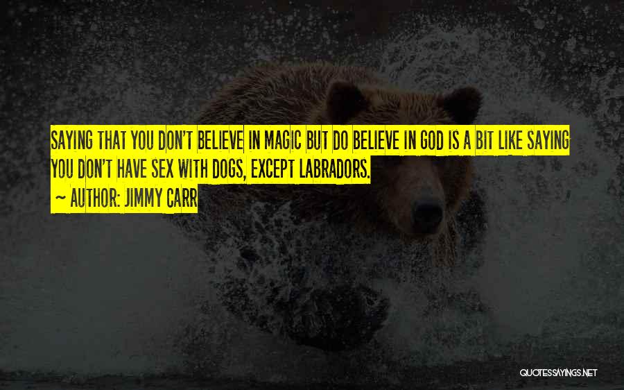 If You Don't Believe In Magic Quotes By Jimmy Carr