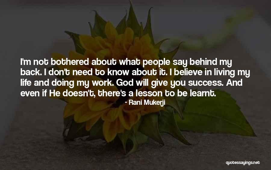 If You Don't Believe Quotes By Rani Mukerji