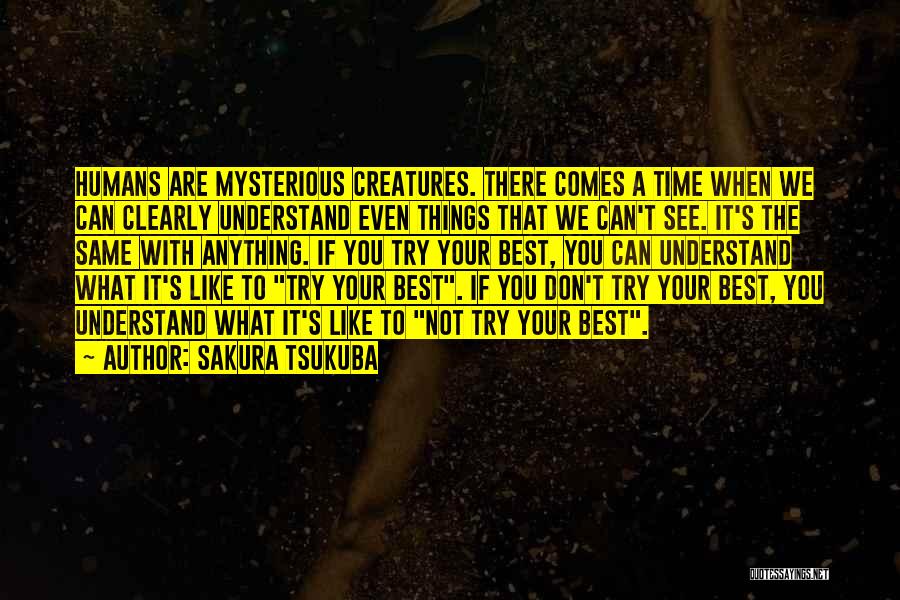 If You Don't Even Try Quotes By Sakura Tsukuba