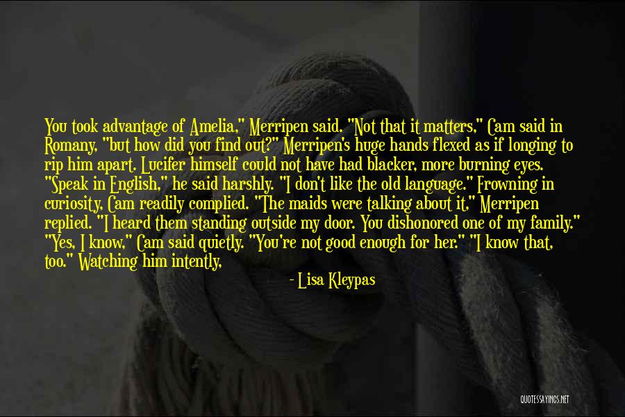 If You Don't Like My Family Quotes By Lisa Kleypas