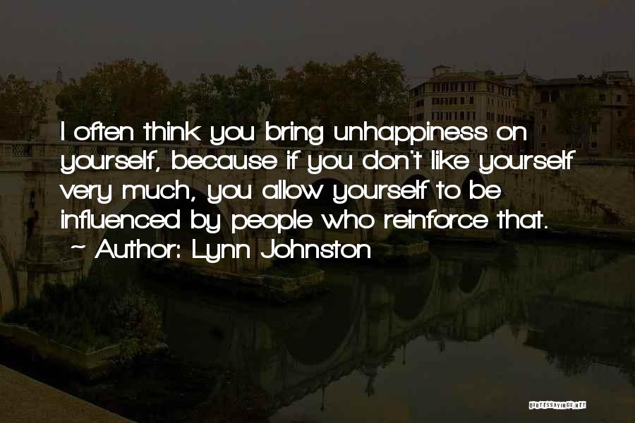 If You Don't Like Yourself Quotes By Lynn Johnston