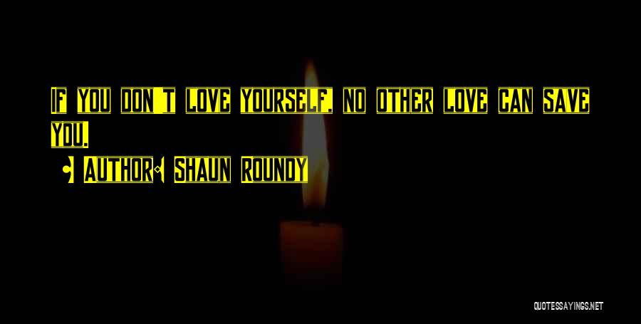 If You Don't Love Yourself Quotes By Shaun Roundy