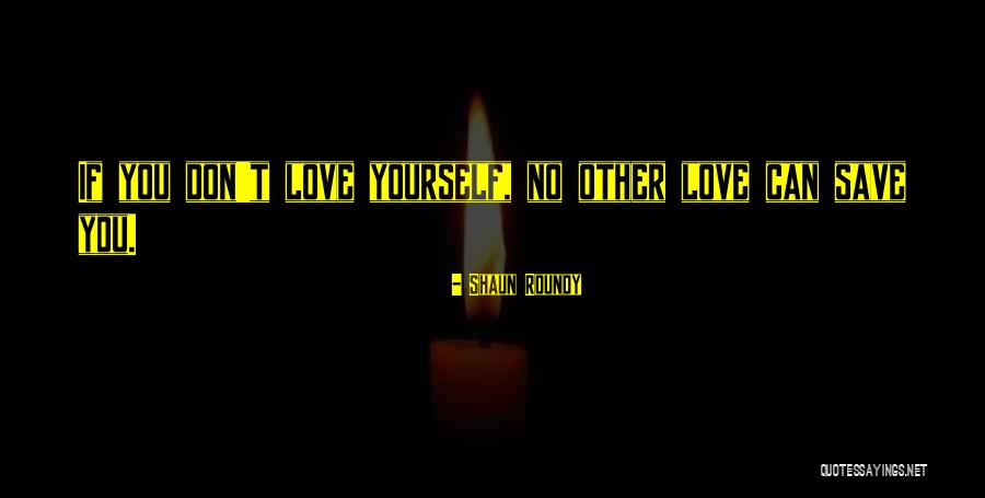 If You Don't Love Yourself Quotes By Shaun Roundy