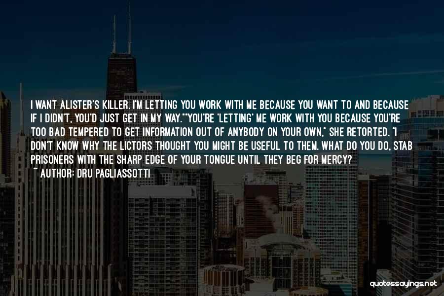 If You Don't Work Quotes By Dru Pagliassotti